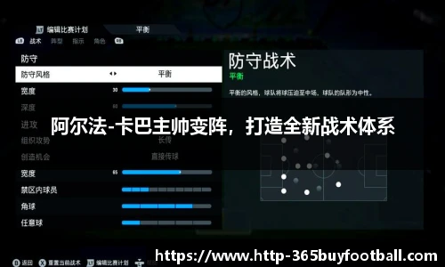 阿尔法-卡巴主帅变阵，打造全新战术体系